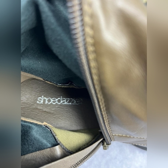 Shoedazzle‎ Balan lug boots olive green size 9.5E - Picture 10 of 14